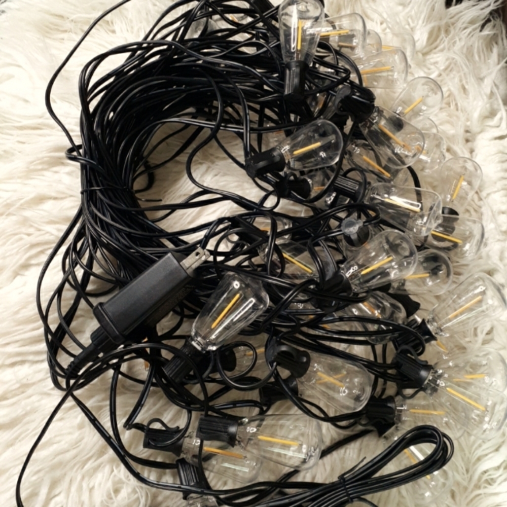 Waterproof dimmable LED outdoor fairy lights st38 patio decor Bulbs